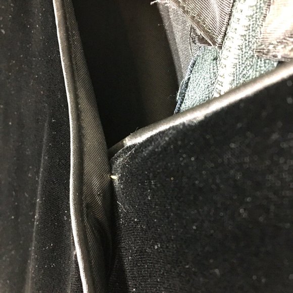 Vintage 50's Black Velvet Long Sleeve Cocktail Party Dress, LBD, 60's Wiggle - Picture 9 of 16